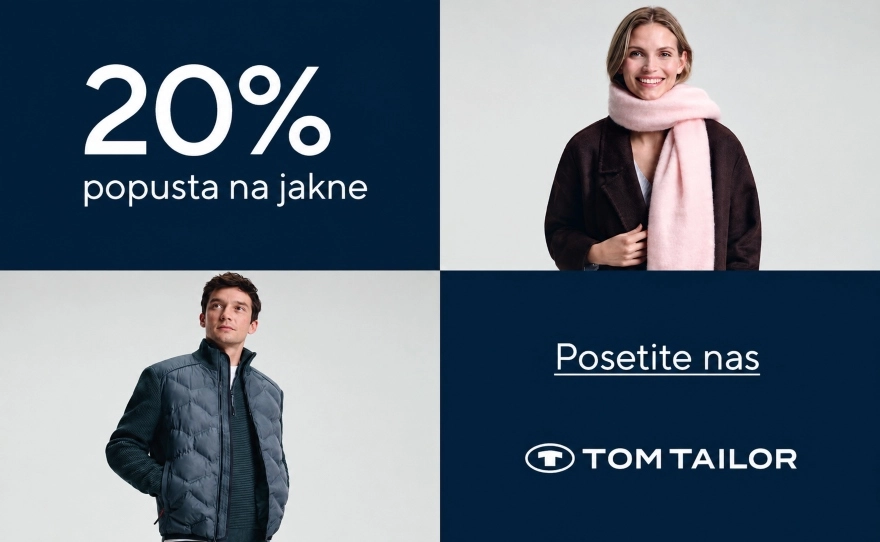Tom Tailor – 20% POPUST NA JAKNE