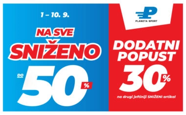 Dodatnih -30% na sve sniženo čak i do -50%!