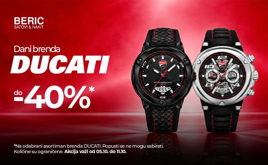 ✨ Dani brenda DUCATI u Berić satovi & nakit!