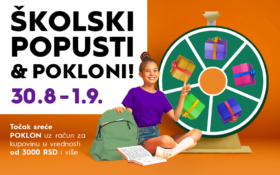 🎡 TOČAK POKRENI I ZA ŠKOLU SE OPREMI, 30.avgust – 01. septembar ! 🎡