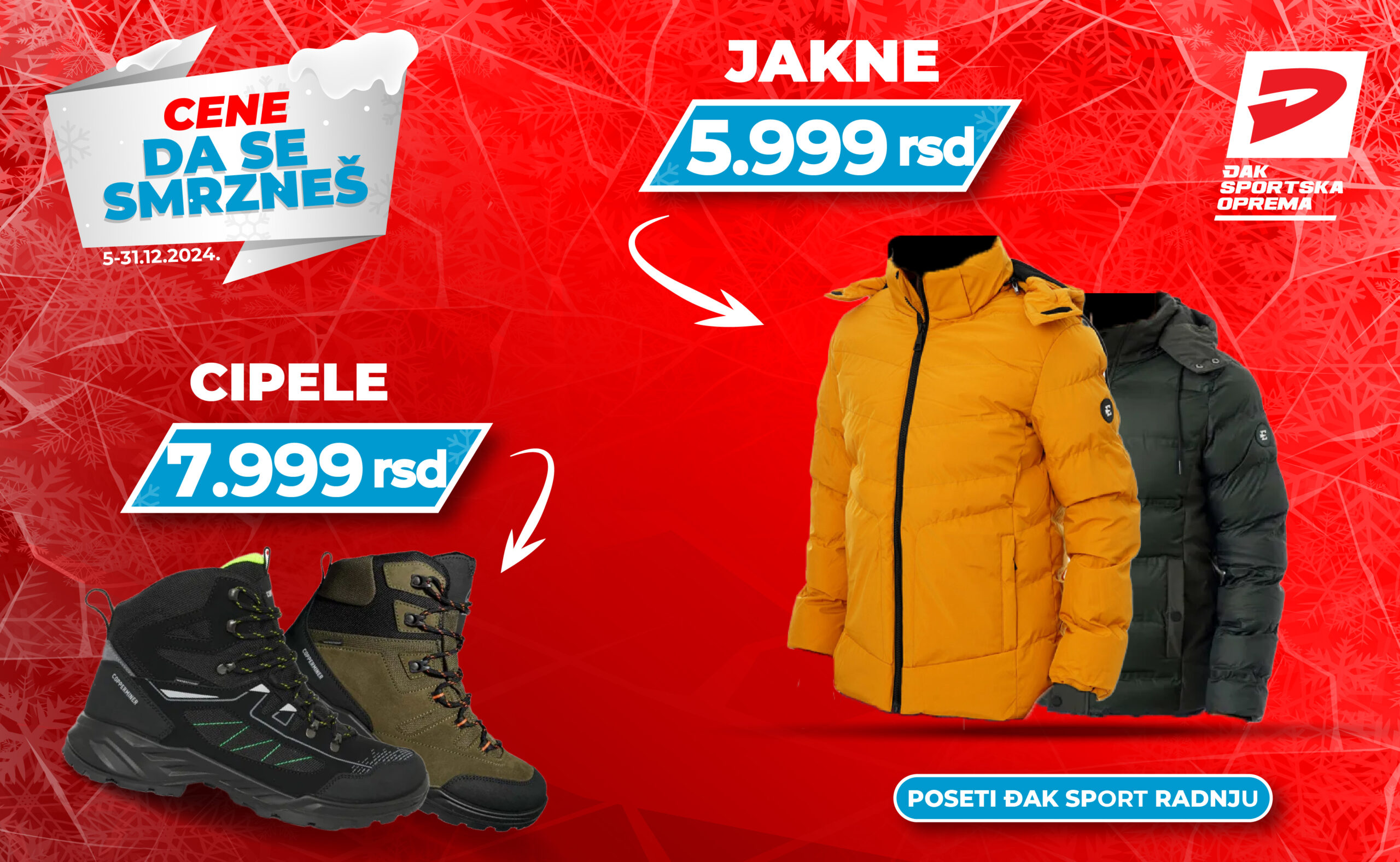 ❄️Veliki izbor zimske opreme u Đak-u! ❄️
