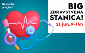 ❤️🩹BIG ZDRAVSTVENA STANICA, 21. jun, 9-14h🩺