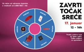 🎡 ZAVRTI TOČAK SREĆE, 17. januar, od 12 do 16h 🎡