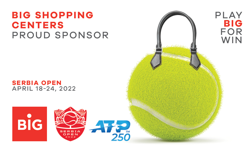 BIG ŠOPING CENTRI: PONOSNI SPONZOR SERBIA OPEN TURNIRA