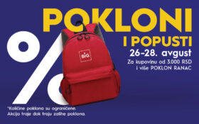BIG ŠKOLSKI POPUSTI + POKLON, 27-28.8