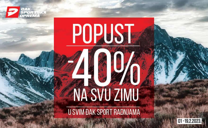 ❄️Čak 40% popusta na SVE zimske artikle u Đak-u ❄️