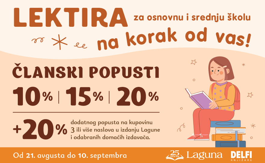 LEKTIRA ZA OSNOVNU I SREDNJU ŠKOLU NA KORAK OD VAS