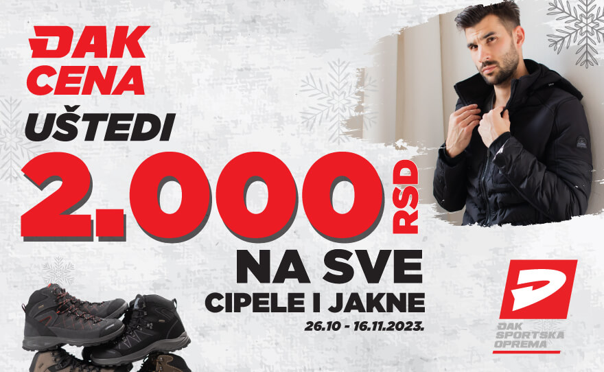 Iskoristi ovu fantastičnu priliku u Đak Sport-u!