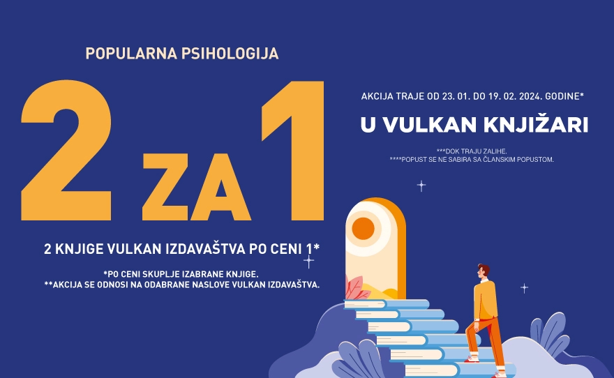 Odabrani naslovi iz popularne psihologije su na akciji u tvojoj omiljenoj Vulkan knjižari u našem centru. 📚