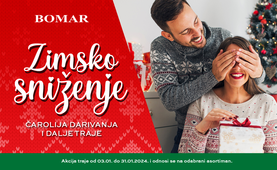 BOMAR ZIMSKO SNIŽENJE – Čarolija darivanja i dalje traje!