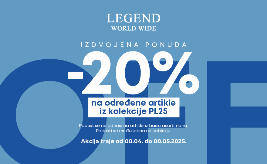 š-20% na odabrane artikle iz PL25 kolekcije!