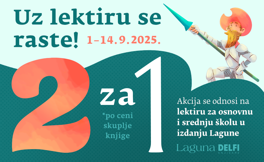 Akcija 2 za 1 – Uz lektiru se raste! | Laguna
