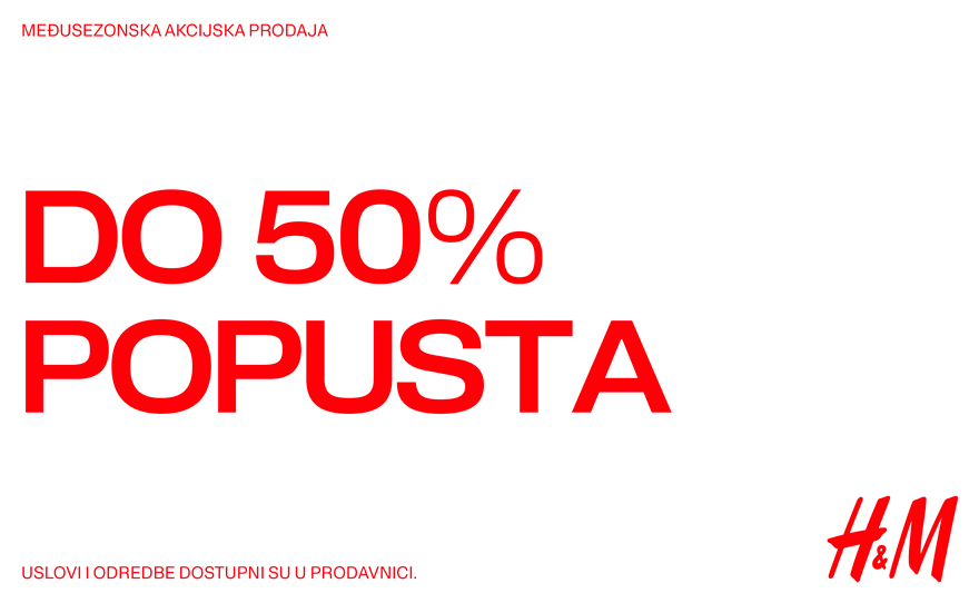 Međusezonska sniženja u H&M prodavnici