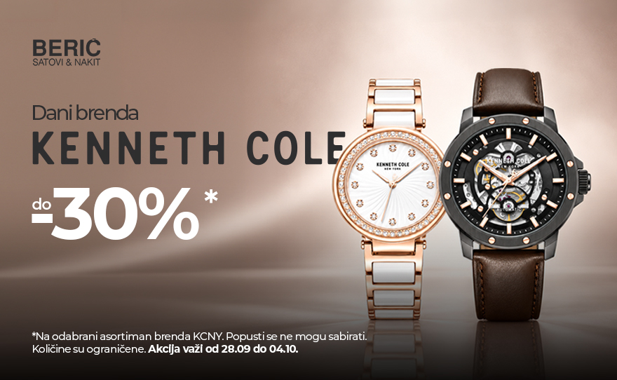 ✨ Dani brenda KENNETH COLE u Berić satovi & nakit!