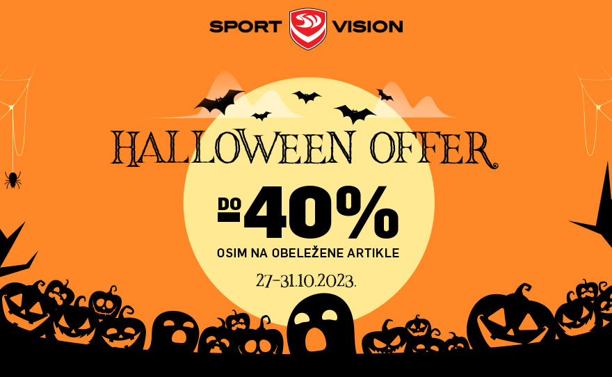 ZASTRAŠUJUĆE DOBRA HALLOWEEN PONUDA u SPORT VISION prodavnicama