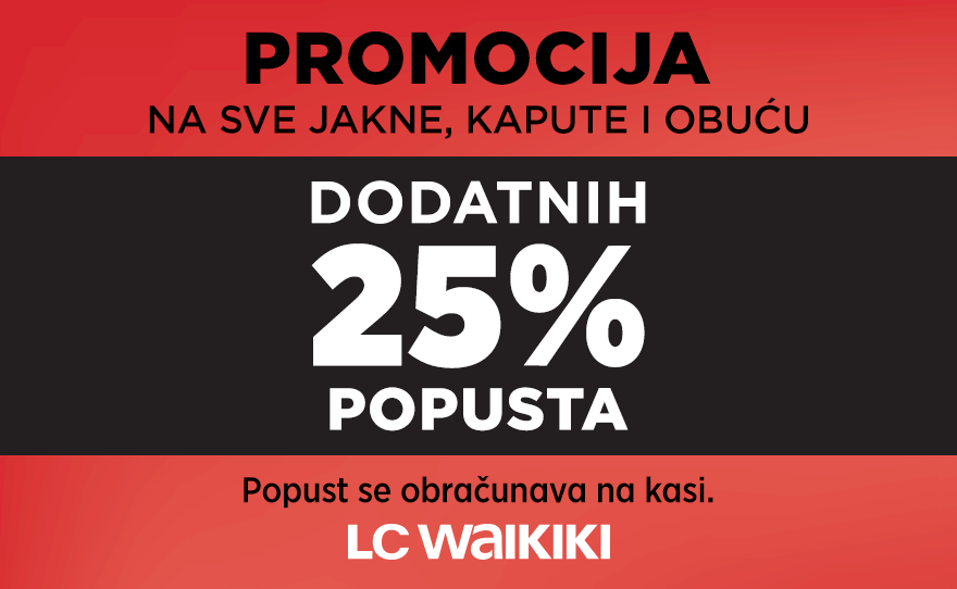 Promocija na sve jakne, kapute i obuću