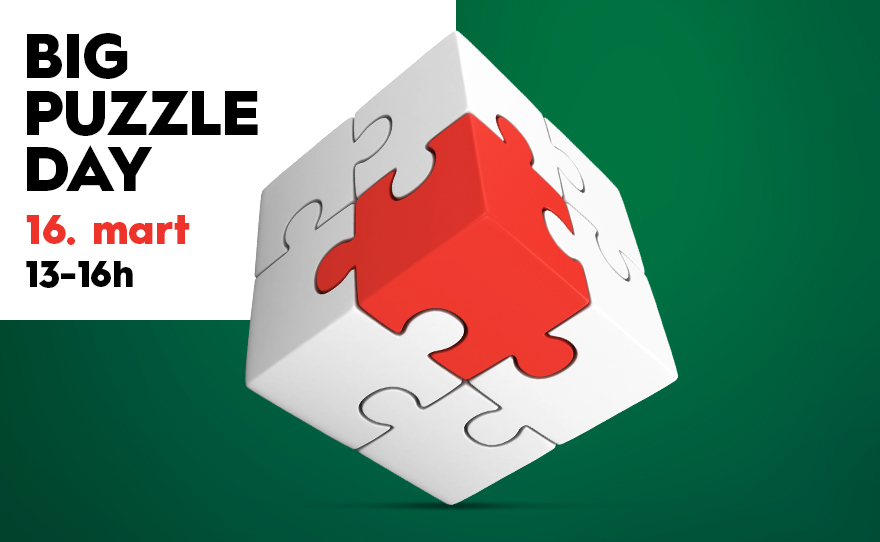 🧩 BIG PUZZLE DAY, 16. mart, 13-16h! 🧩