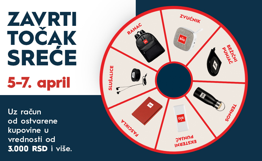 🎡 ZAVRTI TOČAK SREĆE! 5-7. april 🎡