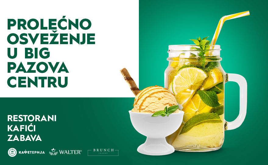 Prolećno osveženje u BIG Pazova centru!🍹🍽️