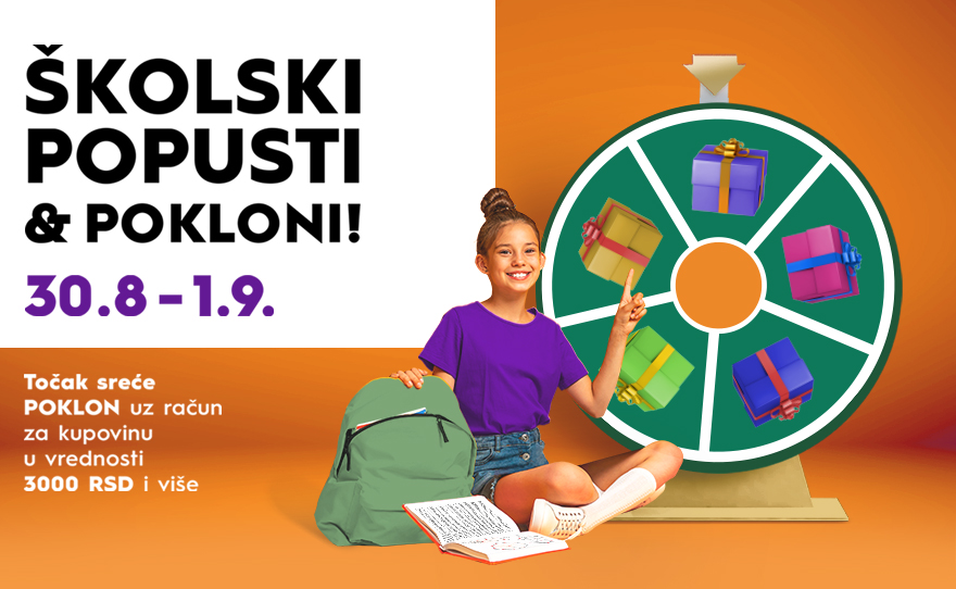 🎡 ŠKOLSKI POPUSTI I POKLONI, 30.avgust – 01. septembar 🎡