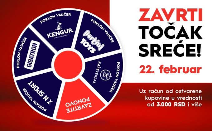 🎡ZAVRTI TOČAK SREĆE, 22. februar🎡