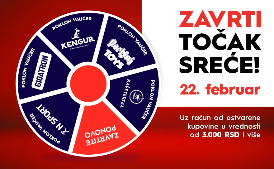 🎡ZAVRTI TOČAK SREĆE, 22. februar🎡