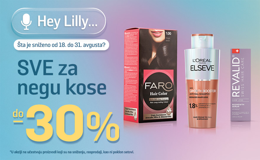 Lilly donosi do 30% popusta na negu kose