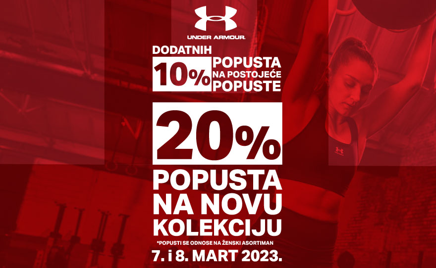 Do 20% popusta U Under Armour shop-u