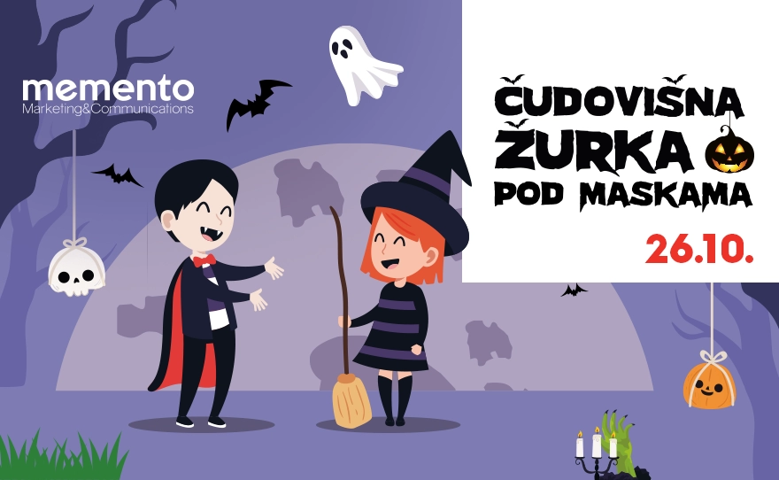 🎭ČUDOVIŠNA ŽURKA POD MASKAMA, 26.10.🎭