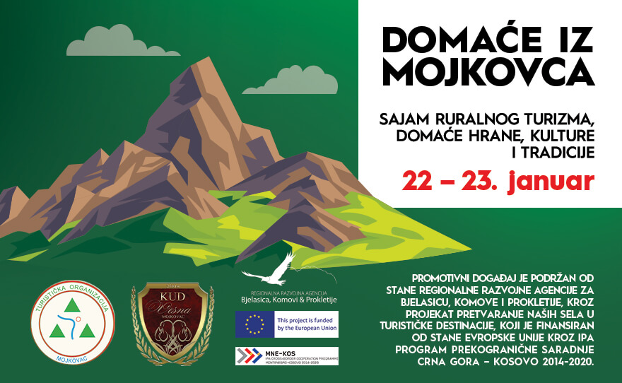 🌿 DOMAĆE IZ MOJKOVCA 22-23. januar, od 14h do 22h🌿