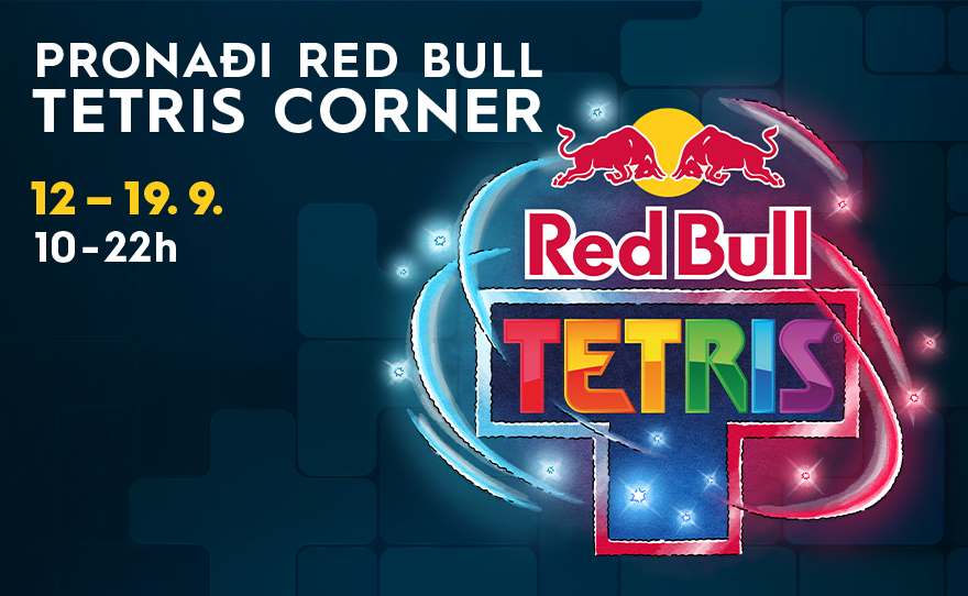 🎮Pronađi Red Bull TETRIS CORNER, 12-19.9 od 10-22h 🎮