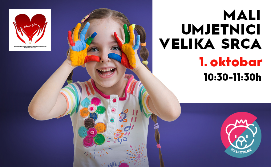 MALI UMJETNICI VELIKA SRCA I 1. oktobar I 10:30–11:30h
