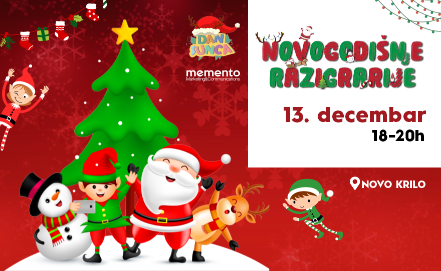 🌟 NOVOGODIŠNJE RAZIGRARIJE, 13.decembar, 18-20h 🌟