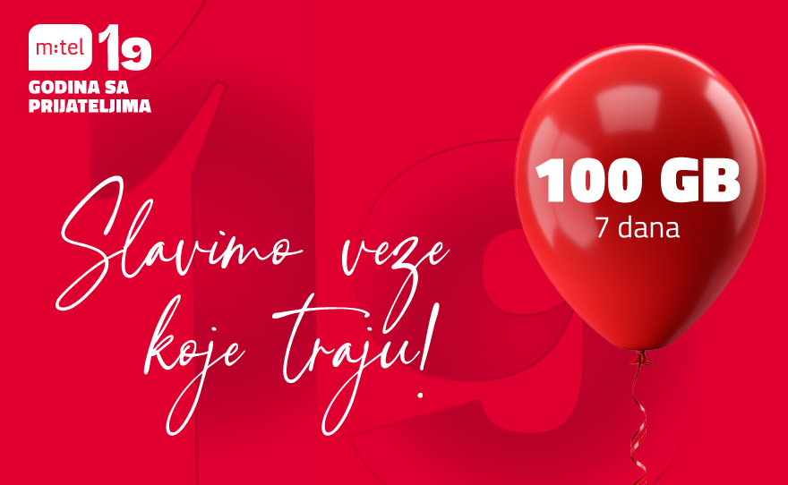 MTEL – Rođendanski poklon 100 GB