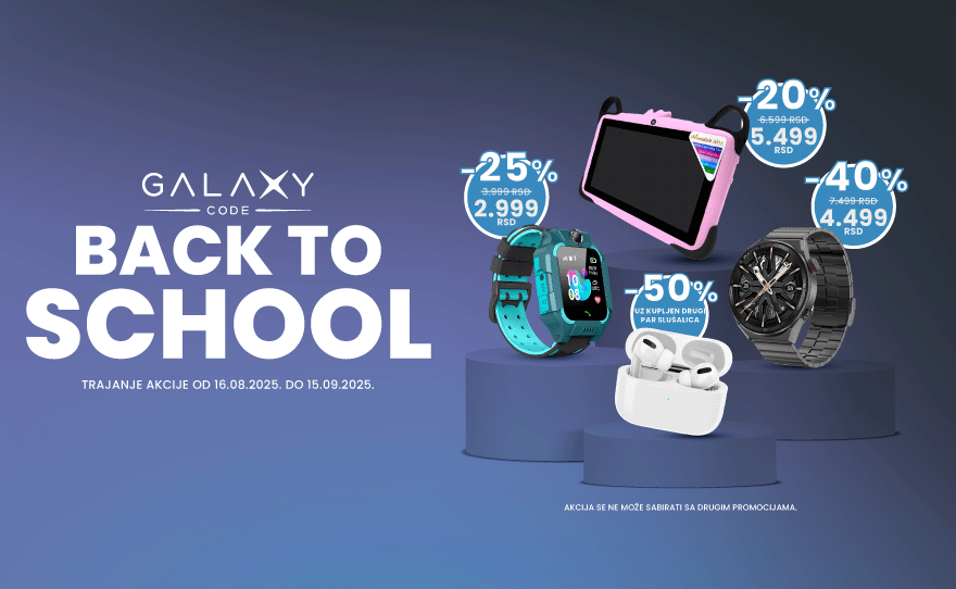 Galaxy Code Back to School sniženje!
