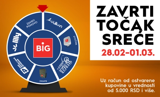 🎡 ZAVRTI TOČAK SREĆE | 28.02 – 01.03.