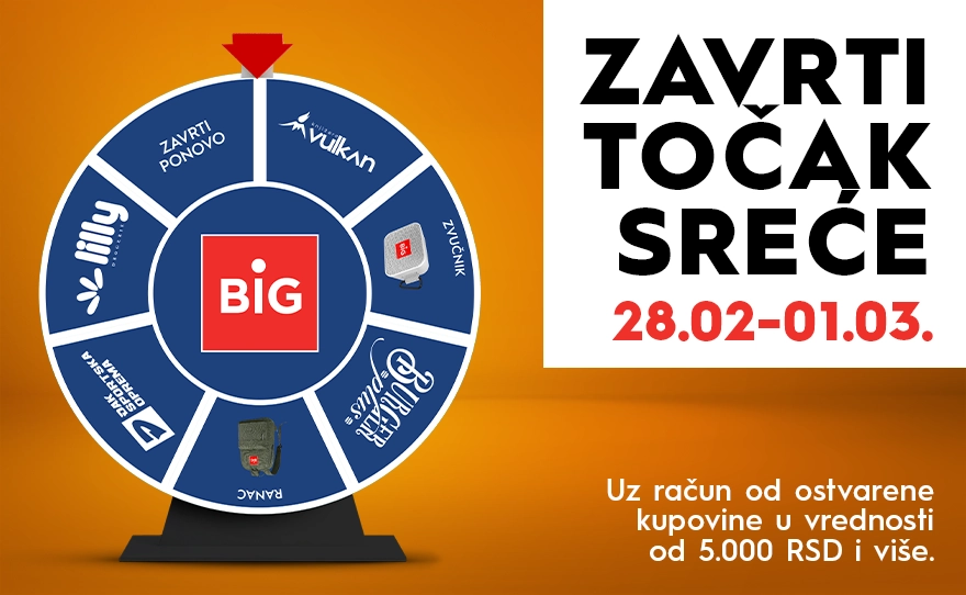🎡 ZAVRTI TOČAK SREĆE | 28.02 – 01.03.