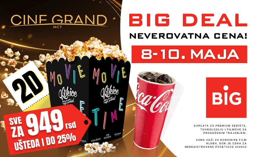 Cine Grand – BIG DEAL neverovatna cena! 🎬🍿
