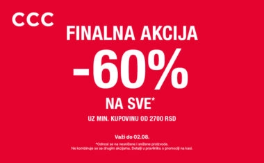 Finalna akcija na sve u CCC prodavnici!