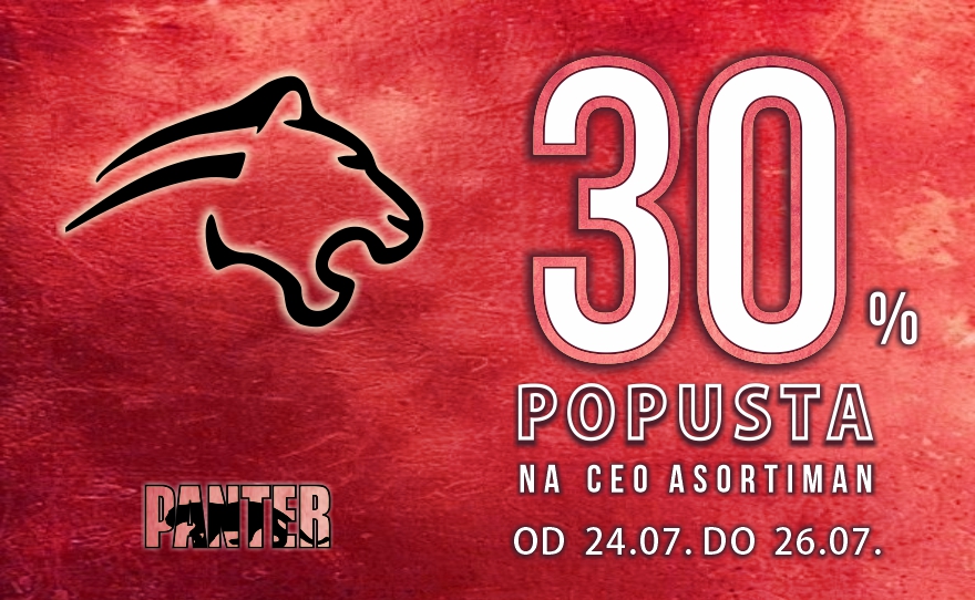 PANTER -30% POPUSTA NA CEO ASORTIMAN