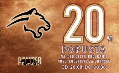 PANTER – SREĆAN POVRATAK U ŠKOLU I NA RADNA MESTA!