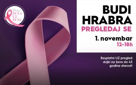 🎗️BUDI HRABRA, PREGLEDAJ SE! 1. novembar, 12–18h🎗️