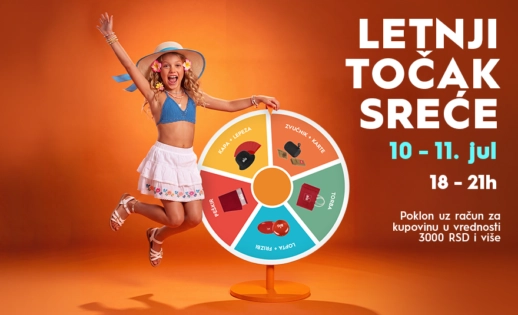 🎡 ZAVRTI LETNJI TOČAK SREĆE U BIG ŠABAC CENTRU! ☀️