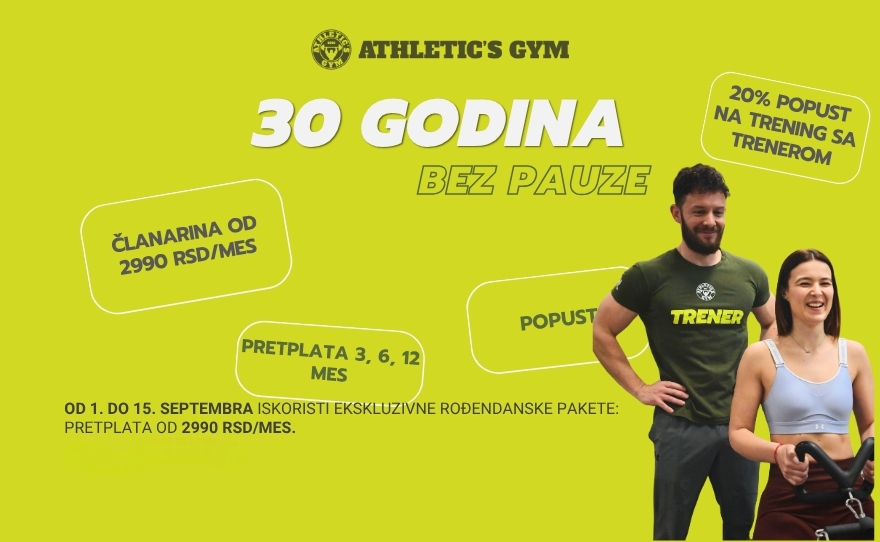 Athletic’s Gym slavi rođendan!