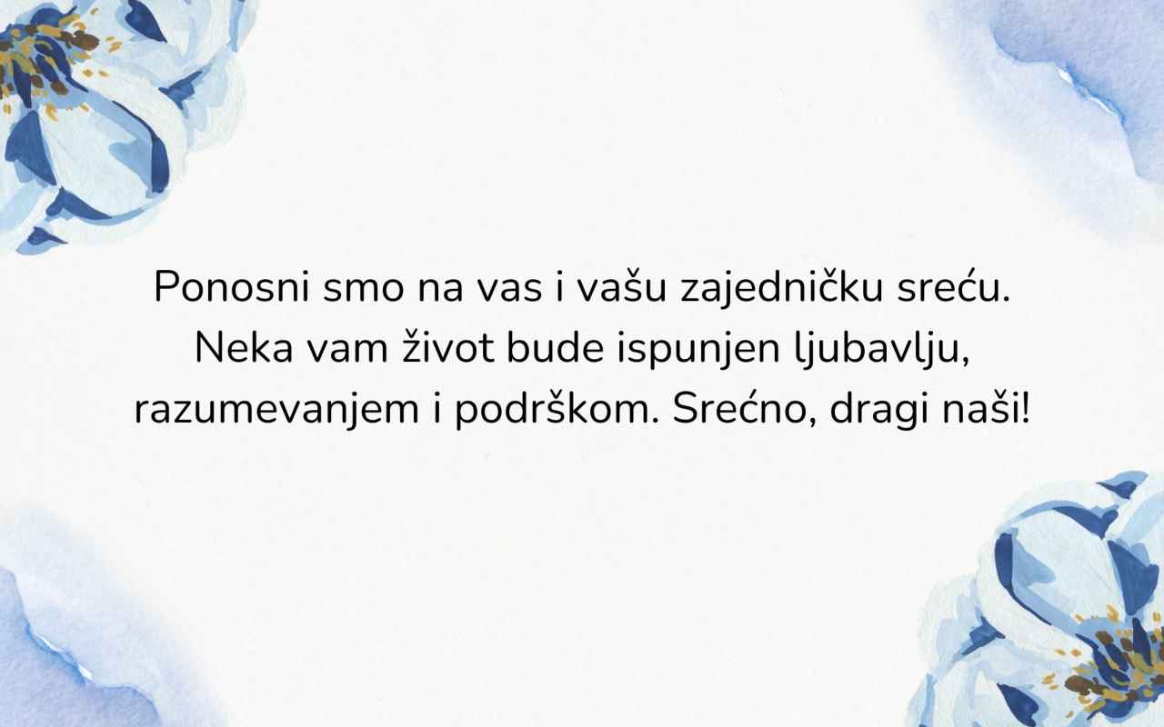Čestitke za godišnjicu braka upućene deci – nežne i emotivne poruke za sinove i kćerke u braku.