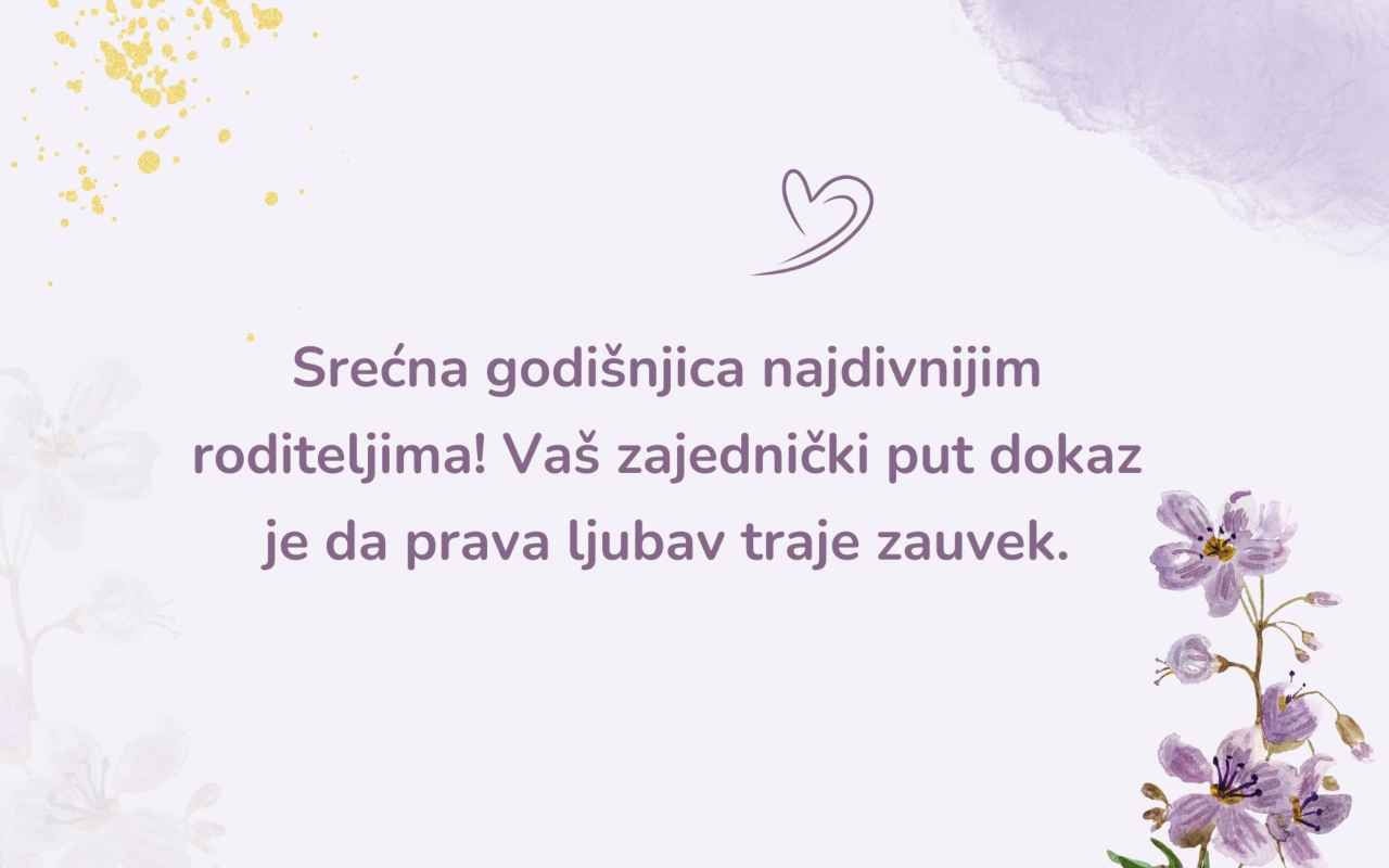 Čestitke za godišnjicu braka roditeljima – zahvalnost, poštovanje i ljubav u svakoj rečenici.