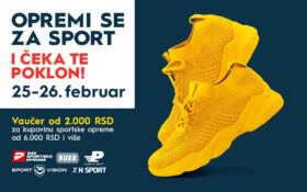 OPREMI SE ZA SPORT I ČEKA TE POKLON, 25-26. februar 🏃♀️