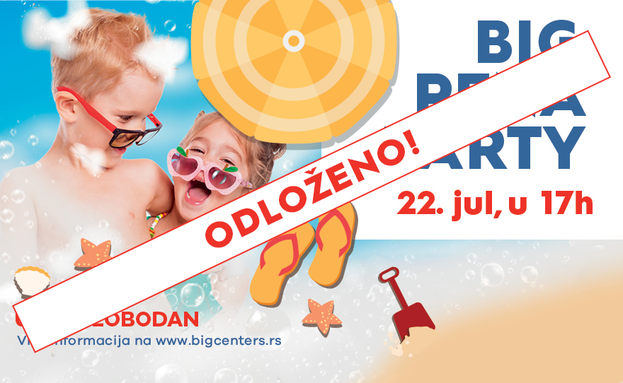 PENA PARTY odložen za nedelju u 17h!