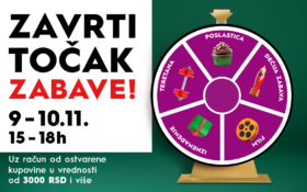 🎡ZAVRTI TOČAK ZABAVE, 2-3. novembar, 15-18h 🎡