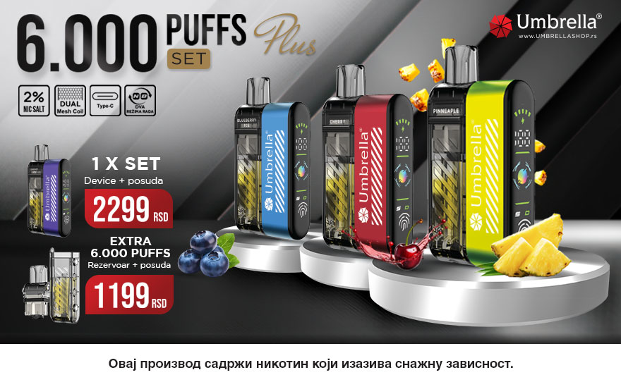 NAJNOVIJI UMBRELLA PUFFS MODEL